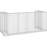 vidaXL Gabionski zid za kante od pocinčanog čelika 250 x 100 x 110 cm | shoptok.hr