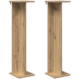  Stalak za biljke 2 pcs Zanatski Hrast 25 x 25,5 x 100,5 cm | shoptok.hr