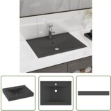 The Living Store Razkošen umivalnik z luknjo mat temno siv 60x46 cm keramičen - Razkošen Umivalnik, (21744787) Cene
