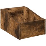  Kutija za LP ploče 2 kom. Dimljeni hrast 23 x 33 x 16 cm | shoptok.hr