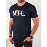 DStreet Koszulka męska z nadrukiem granatowa | Shoptok.si