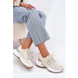 Boto Women's Sneakers On A Chunky Sole Beige Davira | shoptok.hr