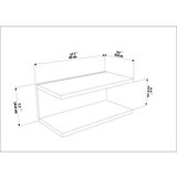 Hanah home noćni ormarić ramira beige | ePonuda.com