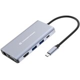 Conceptronic DO20G 10-in-1 USB 3.2 Gen 1 Docking Station, HDMI, VGA, USB-A 5Gbps, USB-C 5Gbps, SD, TF /MicroSD, Audio, GbE LAN, 100W USB PD | shoptok.hr