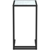  Računalniška stranska mizica bel marmor 50x35x65 cm steklo, (20712522) | Shoptok.si