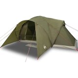 vidaXL Družinski šotor za 6 oseb olivno zelen vodoodporen | Shoptok.si
