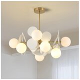  Brilagi - Luster na šipci BALMO 8xG9/9W/230V prečnik 60 cm zlatna/bela | Eponuda.com