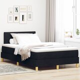 vidaXL Boks prostirač s madracem i LED Crna 120x200 cm Tkanina | shoptok.hr