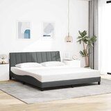  Okvir kreveta bez madraca Hanko tamnosivi 180x200 cm od tkanine | shoptok.hr