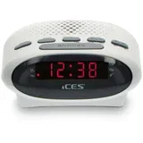 sat sa alarmom i FM radiom ICES ICR-210 bijeli