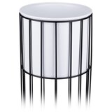 Metalna saksija LOFT 42x20 cm crna/bela | Eponuda.com