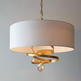  Endon 95268 - Luster na lancu 3xE14/6W/230V Ø 60 cm bela/mesing | Eponuda.com