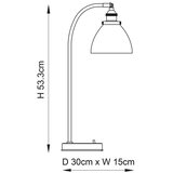  Endon 77861 - Stona lampa HANSEN 1xE27/40W/230V bakarna | Eponuda.com