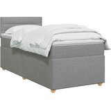  Boxspring krevet s madracem Svjetlosiva 80 x 200 cm Tkanina | shoptok.hr
