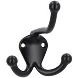 SIRO Garderobna kljuka (Do x Š x V: 82 x 73 x 76 mm, Črna, Jeklo) | Shoptok.si