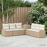  Set sofe 7 kom. Bež i krem bijela 124 x 62 x 69 cm | shoptok.hr