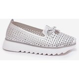 S. BARSKI Ladies Leather Cutout Loafers Made Of Natural Leather D&A | Shoptok.si