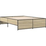  Okvir kreveta boja hrasta 120x200 cm konstruirano drvo i metal | shoptok.hr