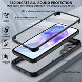 Techsuit ColorVerse 360 Series obostrana zaštitna maska za Samsung Galaxy A15 4G / A15 5G – crna | shoptok.hr