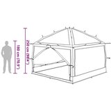  Unutarnji šator s krovom Zelena i Siva 300 x 300 x 250 cm | shoptok.hr
