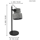 Eglo 39857 - Stona lampa HILCOTT 1xE27/40W/230V | Eponuda.com