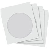  OVITEK ZA 1 CD PAPIR S PROZOROM PK50 VERBATIM 49992 BELA Slike