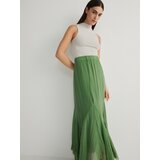 Reserved - Maxi suknja od mješavine liocela - zelena | shoptok.hr
