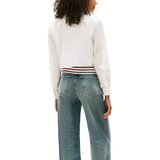 Tommy Hilfiger Srajce & Bluze TJW REG CROP STRIPE DW0DW21400 Bela | Shoptok.si