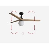 Faro 34283-11L - Plafonski ventilator KLIM M 1xE27/15W/230V borovina/crna + daljinski upravljač | Eponuda.com