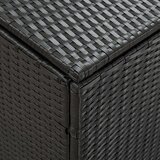  Kutija za pohranu od poliratana 180 x 90 x 70 cm crna | shoptok.hr