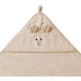 BabyOno Brisača bambus 100x100 cm, z ušesi, temno bež | Shoptok.si