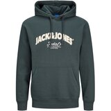 Jack & Jones Sweater majica 'JORBRONX' kraljevski zelena / vuneno bijela Cijene