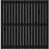  Zidno uzglavlje crni 108x3x110 cm od masivne borovine | shoptok.hr