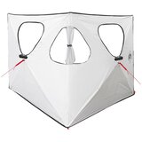vidaXL Lovni šator 145 x 145 x 150 cm Bijeli Blackout - Bijela za zamračenje | shoptok.hr
