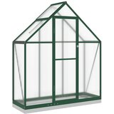  The Living Store Rastlinjak z okvirjem zelen 169x58x202 cm aluminij - Rastlinjak, (21456207) | Shoptok.si