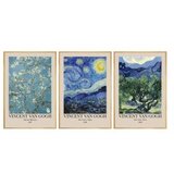 WALLXPERT huhu269 - 50 x 35 Multicolor Decorative Framed MDF Painting (3 Pieces) | ePonuda.com