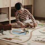 Nattiot Krem dječji tepih za igru 123x180 cm Little Jurasic – | shoptok.hr