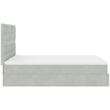  Otomanski krevet s madracima svijetlosivi 140x190 cm baršunasti | shoptok.hr