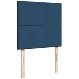 vidaXL Box spring postelja z vzmetnico modra 90x200 cm blago | Shoptok.si