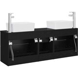  Set ormarića za kupaonicu 3 kom. Crna 53 x 34,5 x 63 cm | shoptok.hr