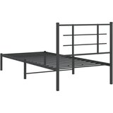  Metalni okvir za krevet s uzglavljem crni 90x190 cm | Eponuda.ba