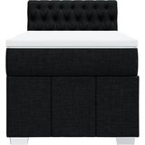  Box spring krevet s madracem crni 80 x 200 cm od tkanine | shoptok.hr