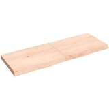vidaXL Stenska polica 140x50x6 cm neobdelana trdna hrastovina Cene