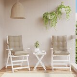  The Living Store Blazina za stol 2 kosa taupe oxford tkanina - Blazina Za Stol Z Nizkim Naslonjalom, (21487433) | Shoptok.si