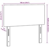 vidaXL vzglavje Temno siva Les, Blago 100 cm Tapecirano vzglavje | Shoptok.si
