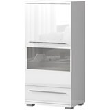 Jela NISKA VITRINA RADDA PIANO V60-1KS1F SA RASVJETOM - BI | shoptok.hr
