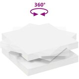 vidaXL Stol za kavu rotirajući za 360 stupnjeva bijeli 90x90x34,5 cm | shoptok.hr