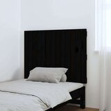  Uzglavlje za krevet Crno 82 5x3x60 cm od masivne borovine | shoptok.hr