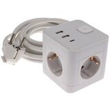 Master Kabal produžni 5m 3-izlaza+2xUSB+C kocka GES-364A | Eponuda.ba