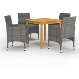  5-dijelni vrtni blagovaonski set sivi | shoptok.hr